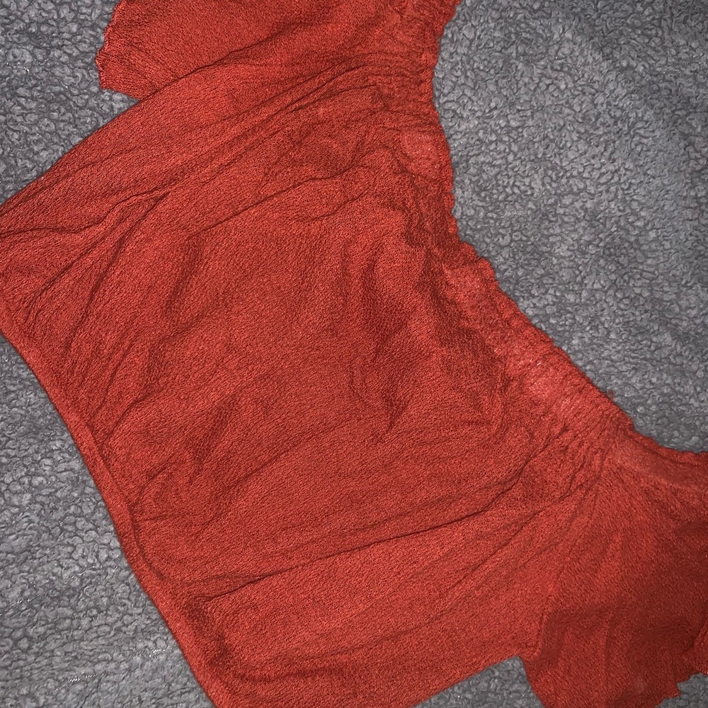 Off the shoulder cropped top